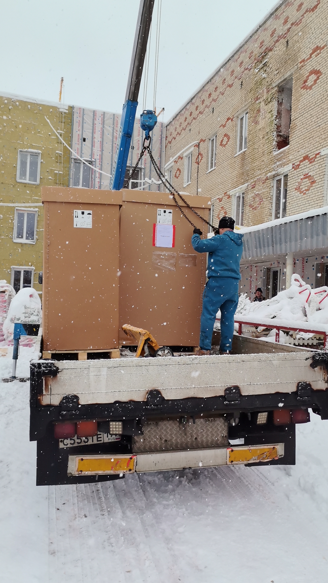 Подъём рентгеновского оборудования. г. Сергиев Посад